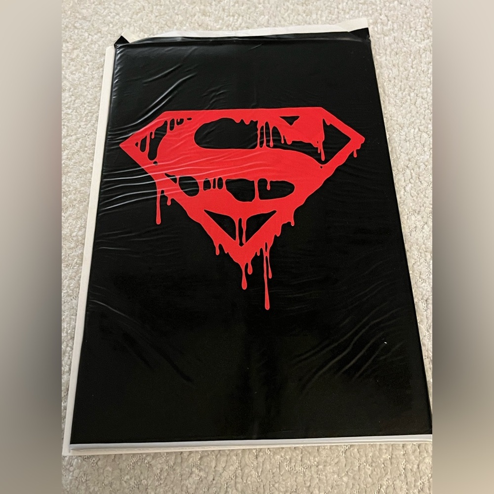 1992 DC Comics SUPERMAN DEATH OF SUPERMAN UNOPENED BLACK BAG MEMORIAL SET